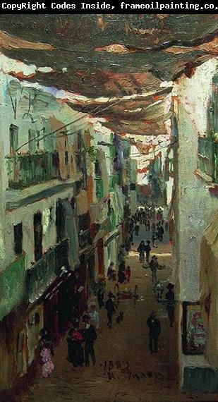Ilya Repin Street of the Snakes in Seville
